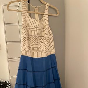 White and Blue Sachin & Babi Dress
